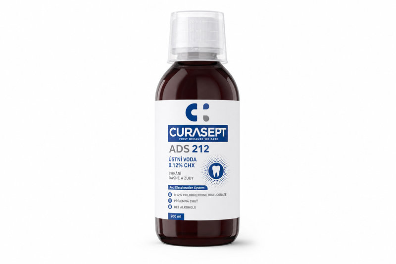 CURASEPT ADS 212 ústní voda 0.12%CHX 200ml