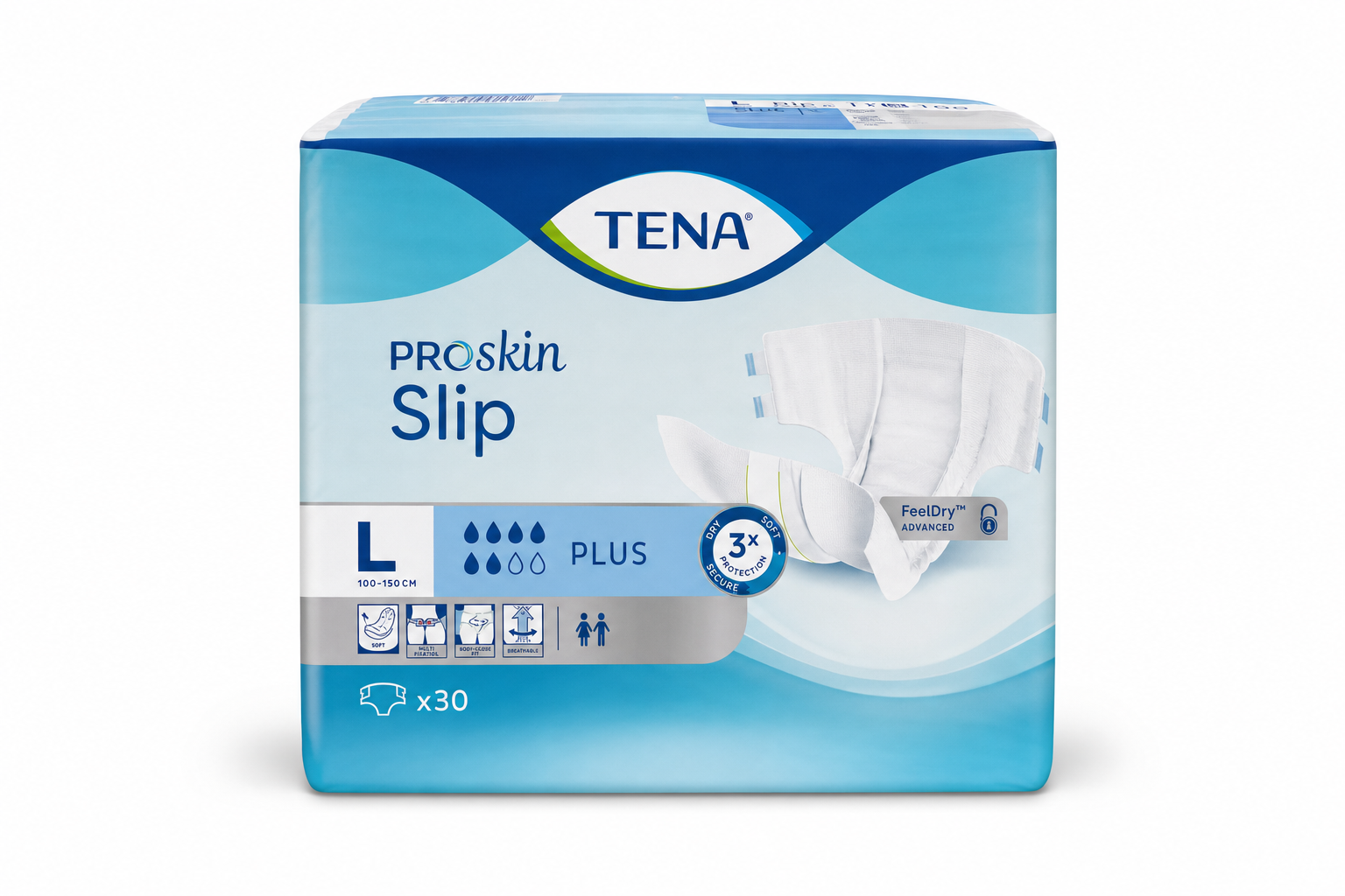 Tena plen.kalh. Slip Plus Large 30ks 710700/730