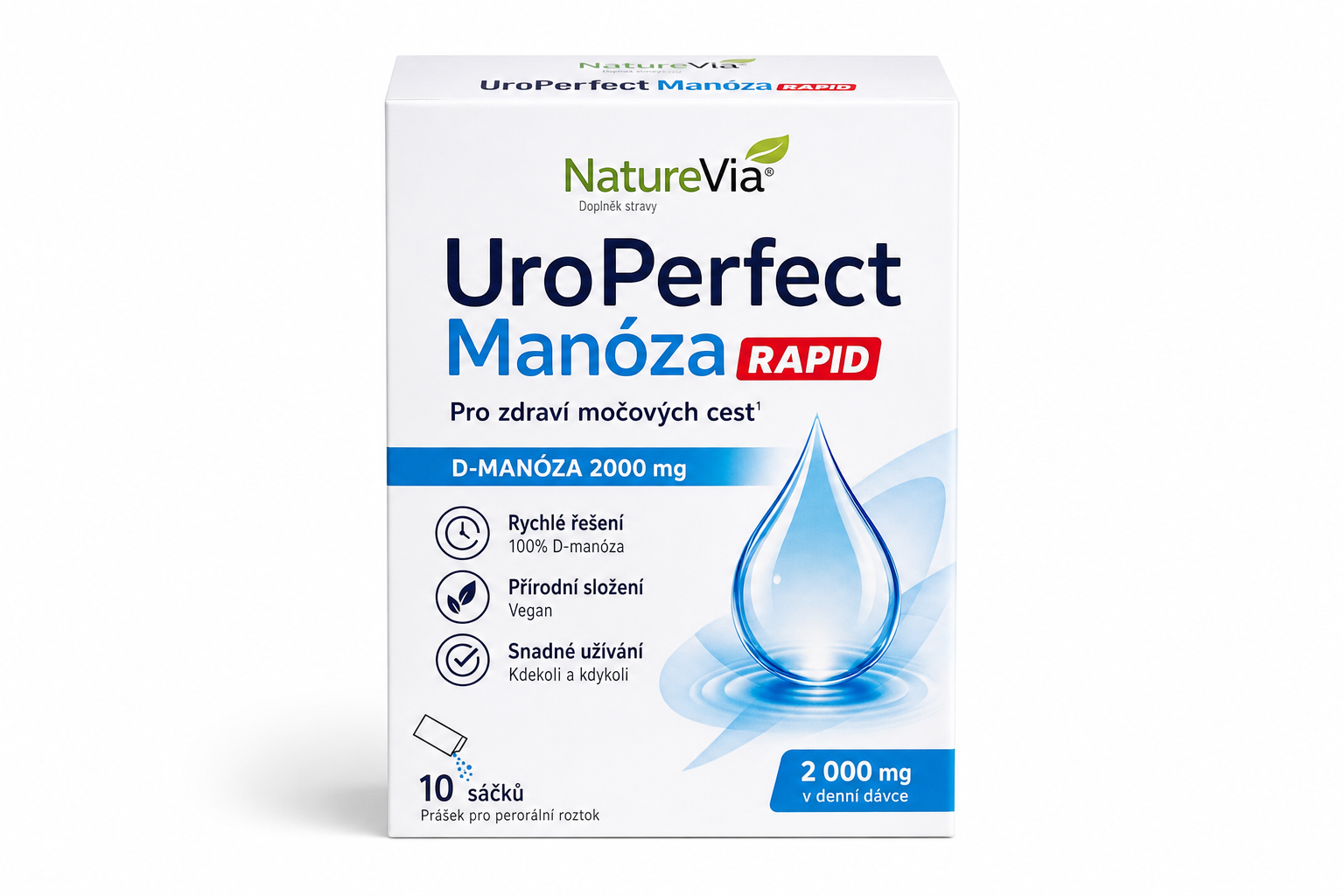 NatureVia UroPerfect Manóza Rapid 10 sáčků