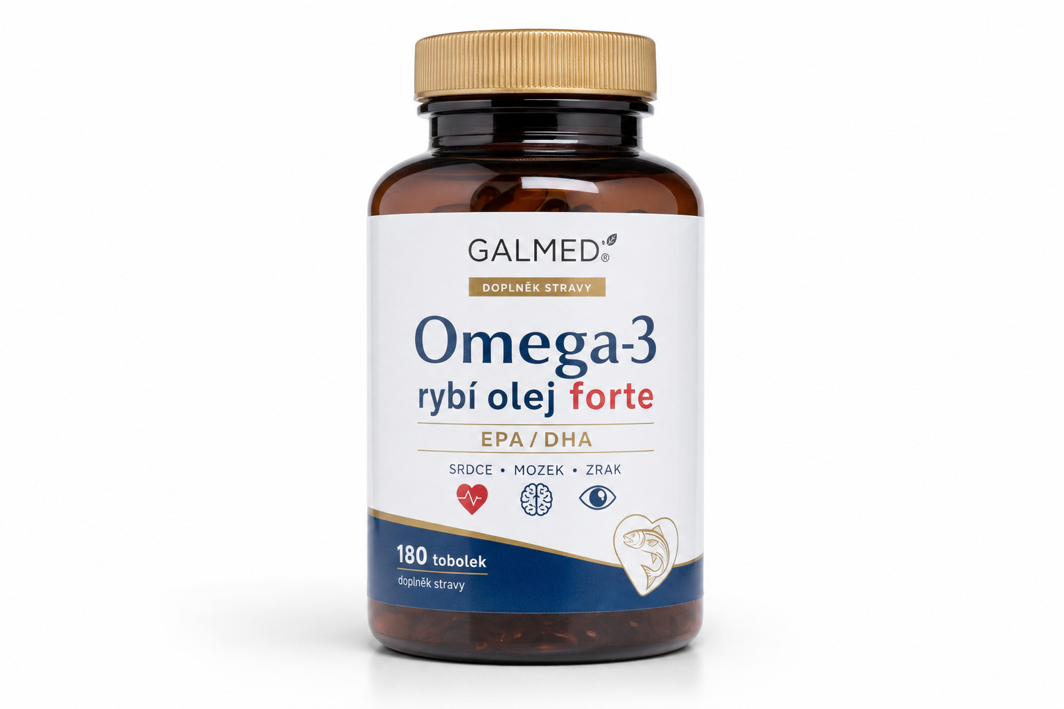Omega-3 rybí olej forte Galmed 180 tob.