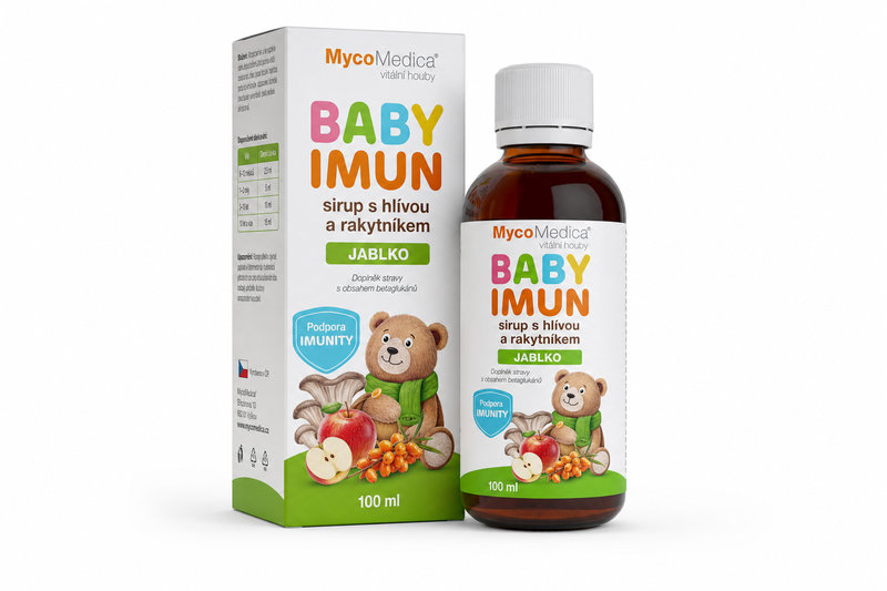 BABY IMUN sirup s hlívou a rakytníkem JABLKO 100ml