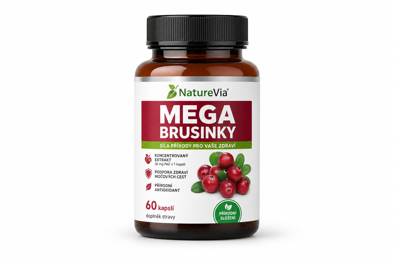 NatureVia Mega brusinky cps.60