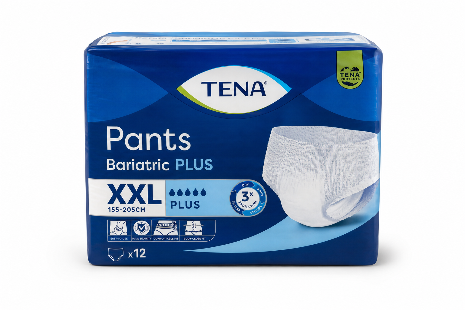 Tena navl.kalh.Pants Bariatr.Plus XXL 12ks 792862