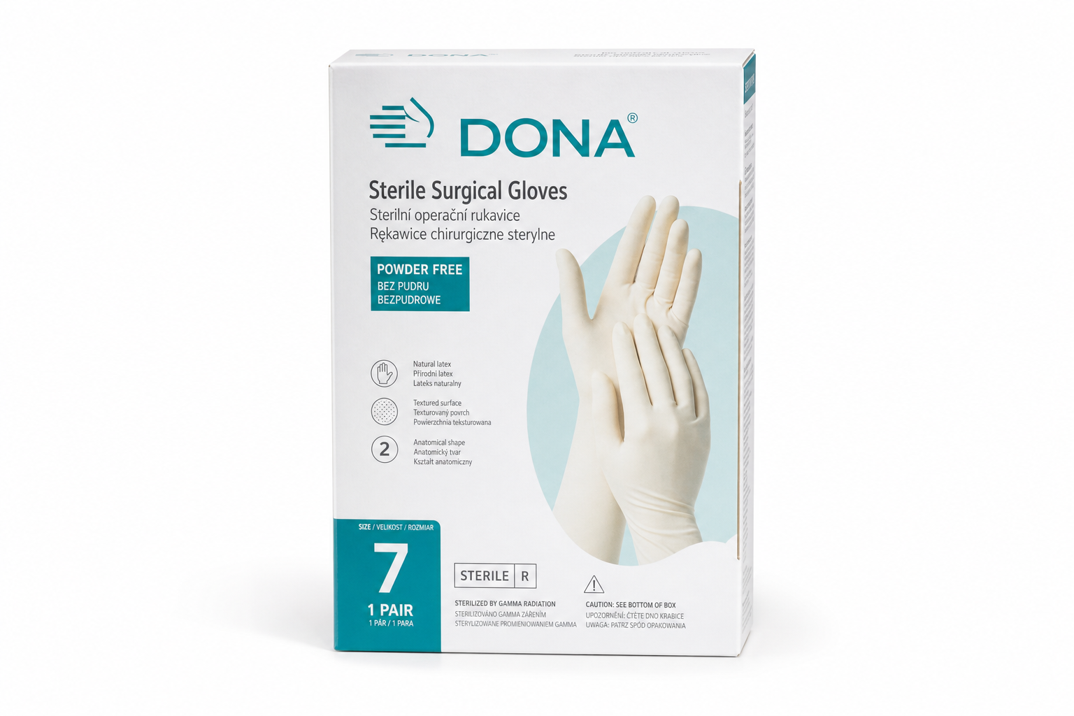 Rukavice oper. Dona steril. č.7 hypoalerg.