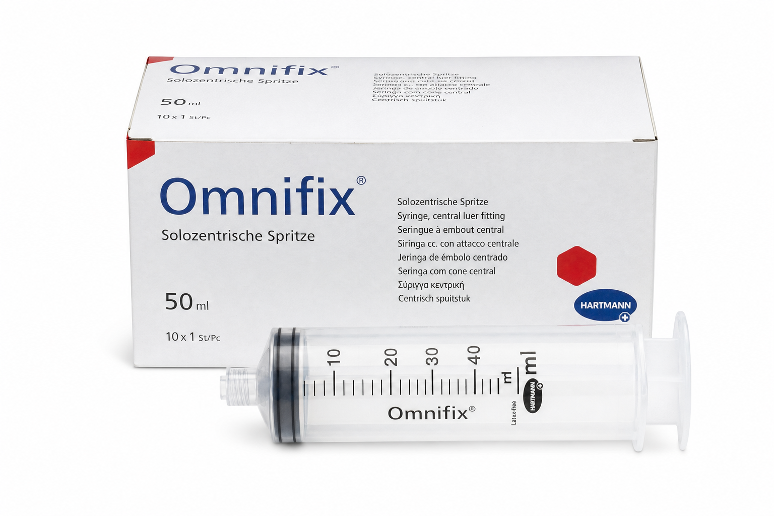 Stříkačka inj.50ml Omnifix Luer1ks závitBB4617509F