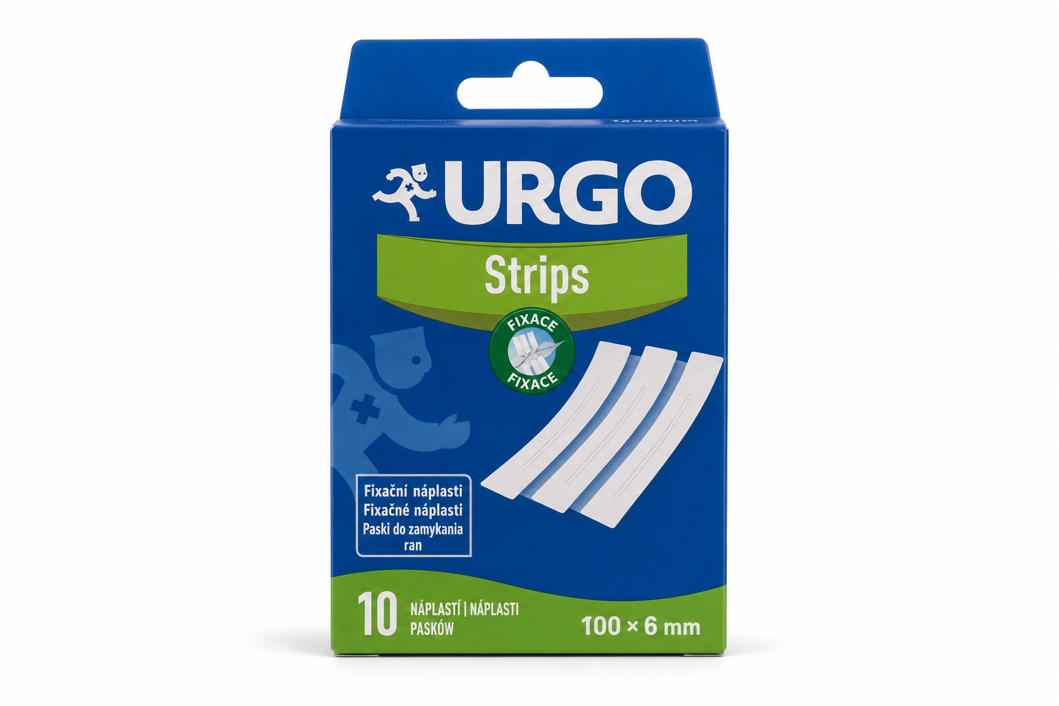 URGO STRIPS Fixační nápl. stehy 100x6mm 10ks 1604