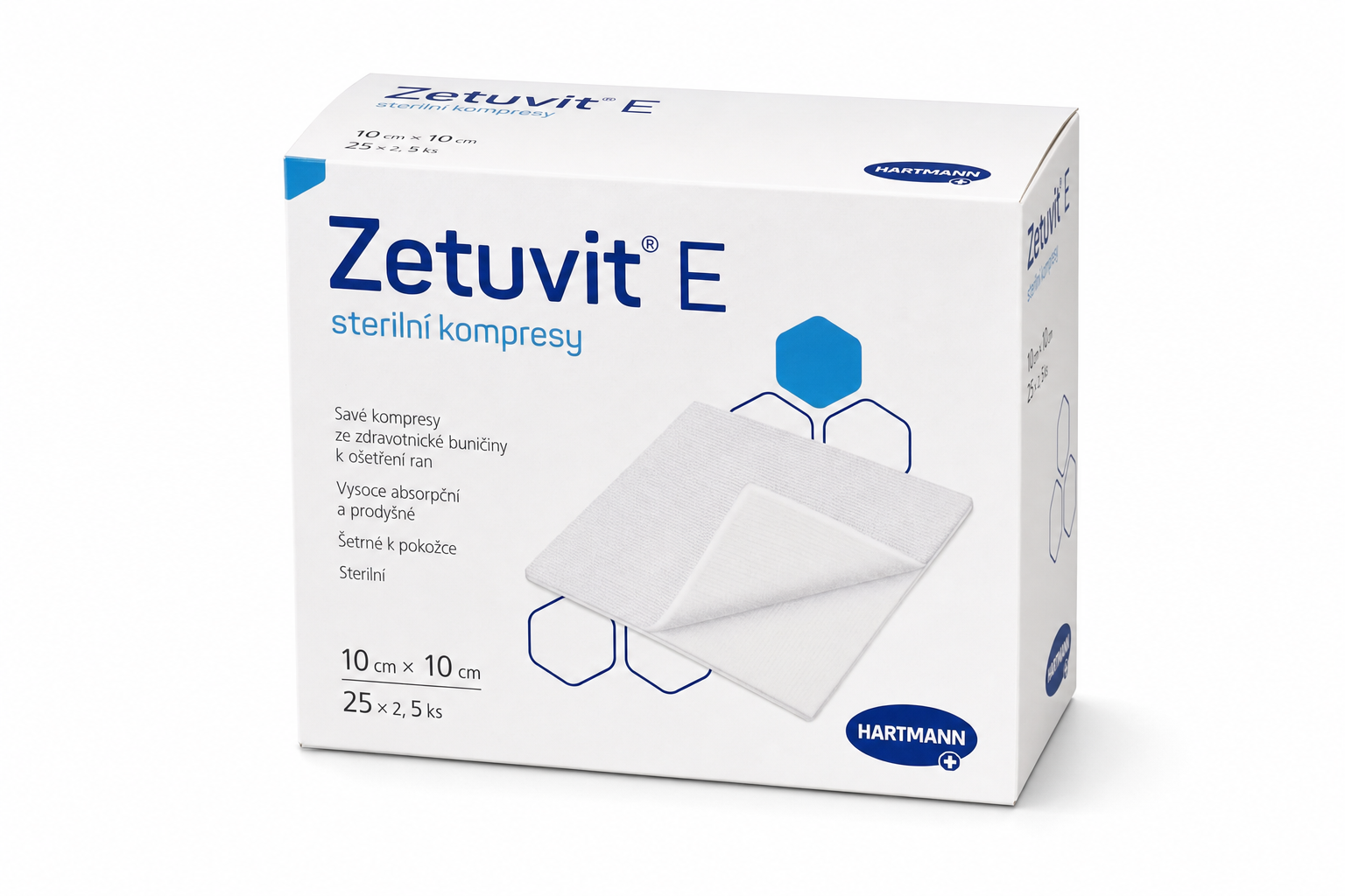 Zetuvit E ster.kompr.10x10cm 25ks