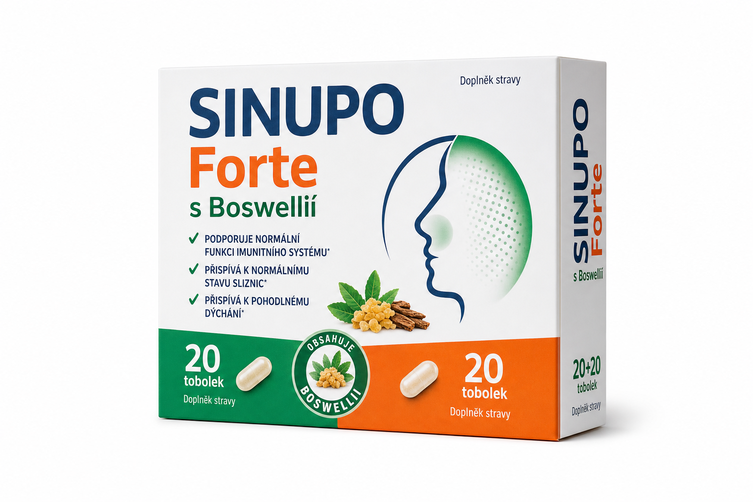 SINUPO Forte s Boswellií 20+20 tob.