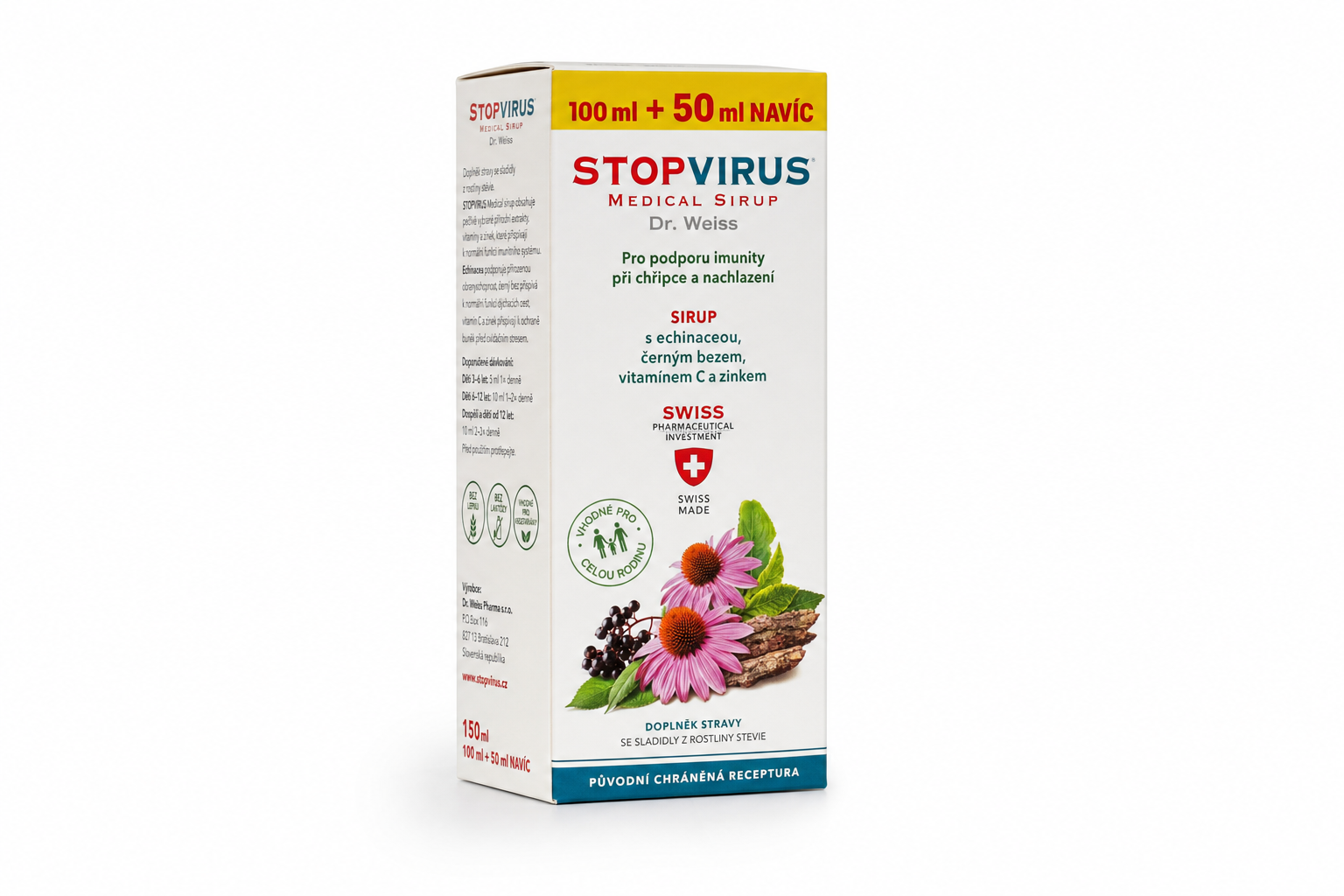 STOPVIRUS Medical sirup Dr. Weiss 100+50ml NAVÍC