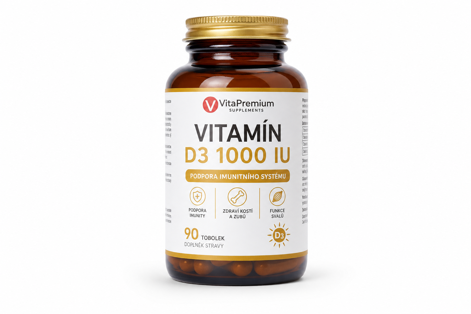 Vitamín D3 1000 IU tob.90