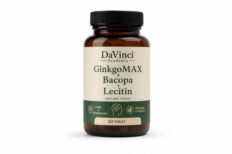 GinkgoMAX+Bacopa+Lecitin DaVinciAcademia tob.60