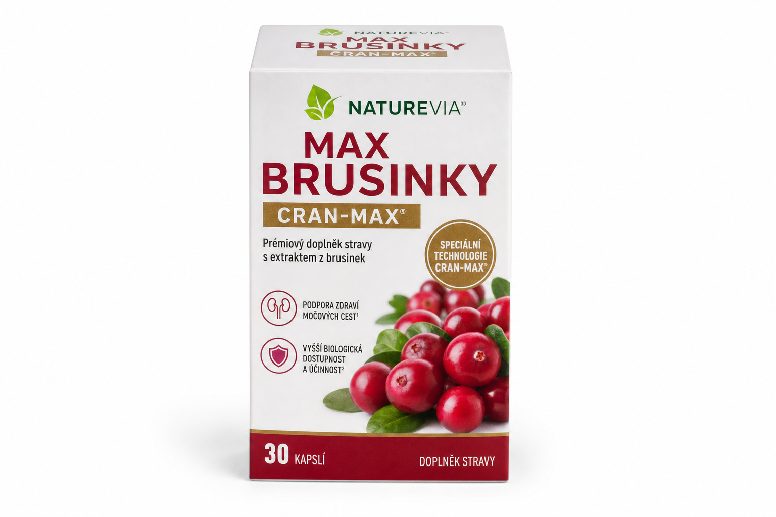 NatureVia Max Brusinky Cran-Max cps.30