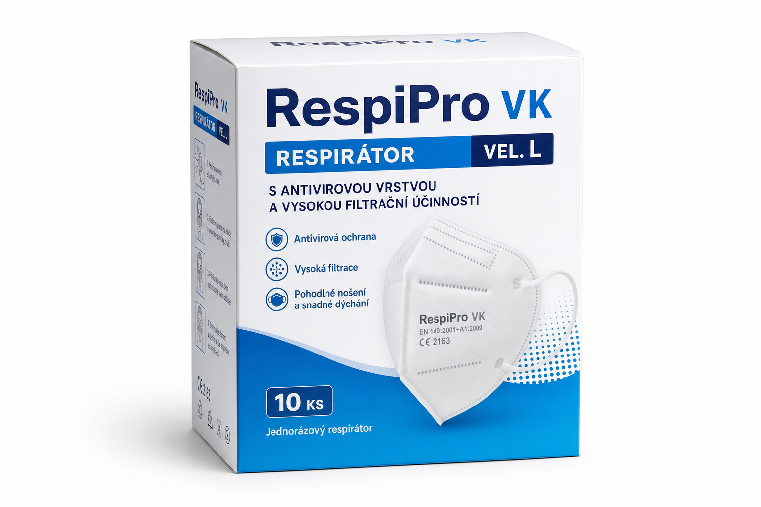 RespiPro VK respirátor vel.L 10ks