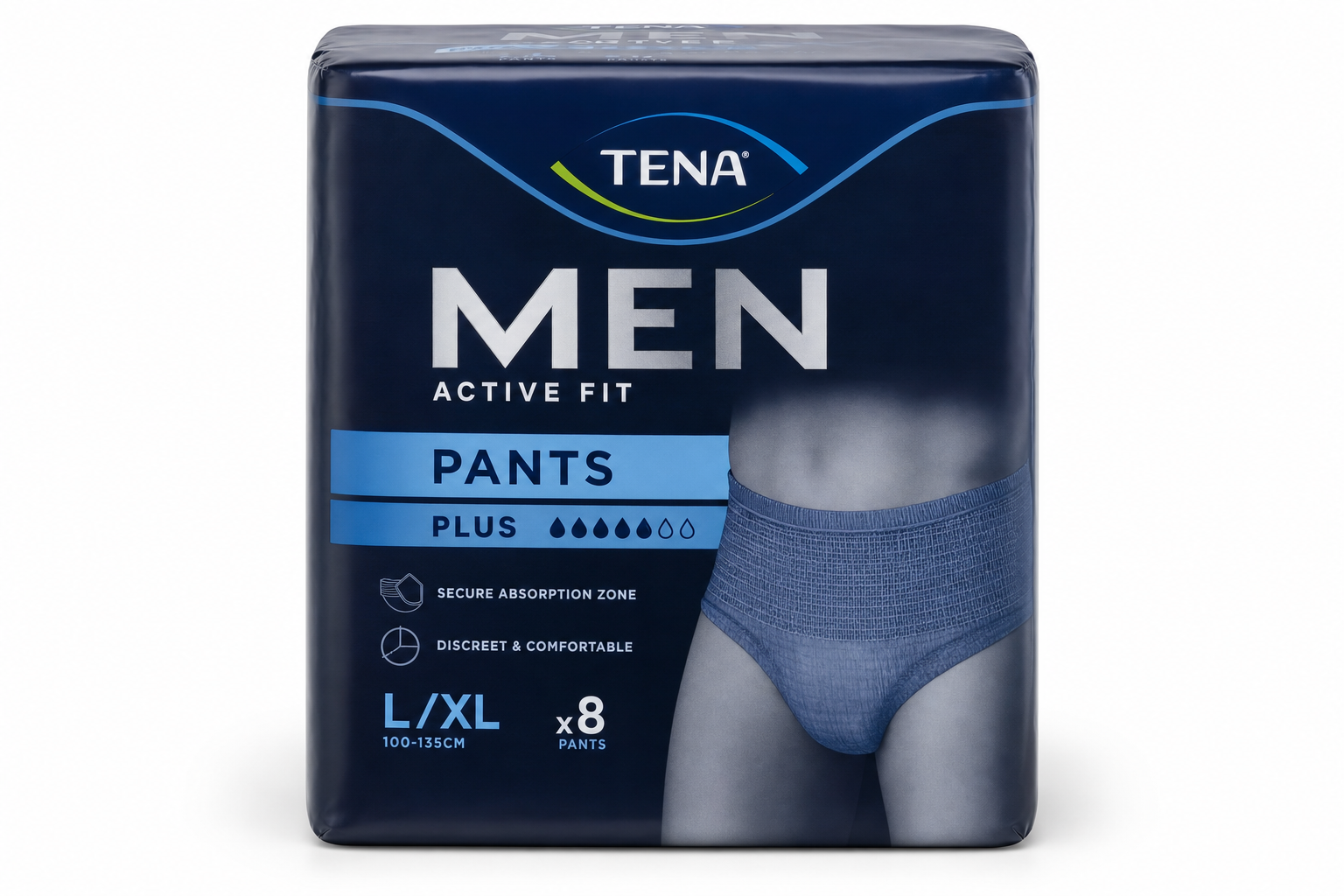 Tena navl.kalh.Men Pants Plus Blue L/XL 8ks 772609
