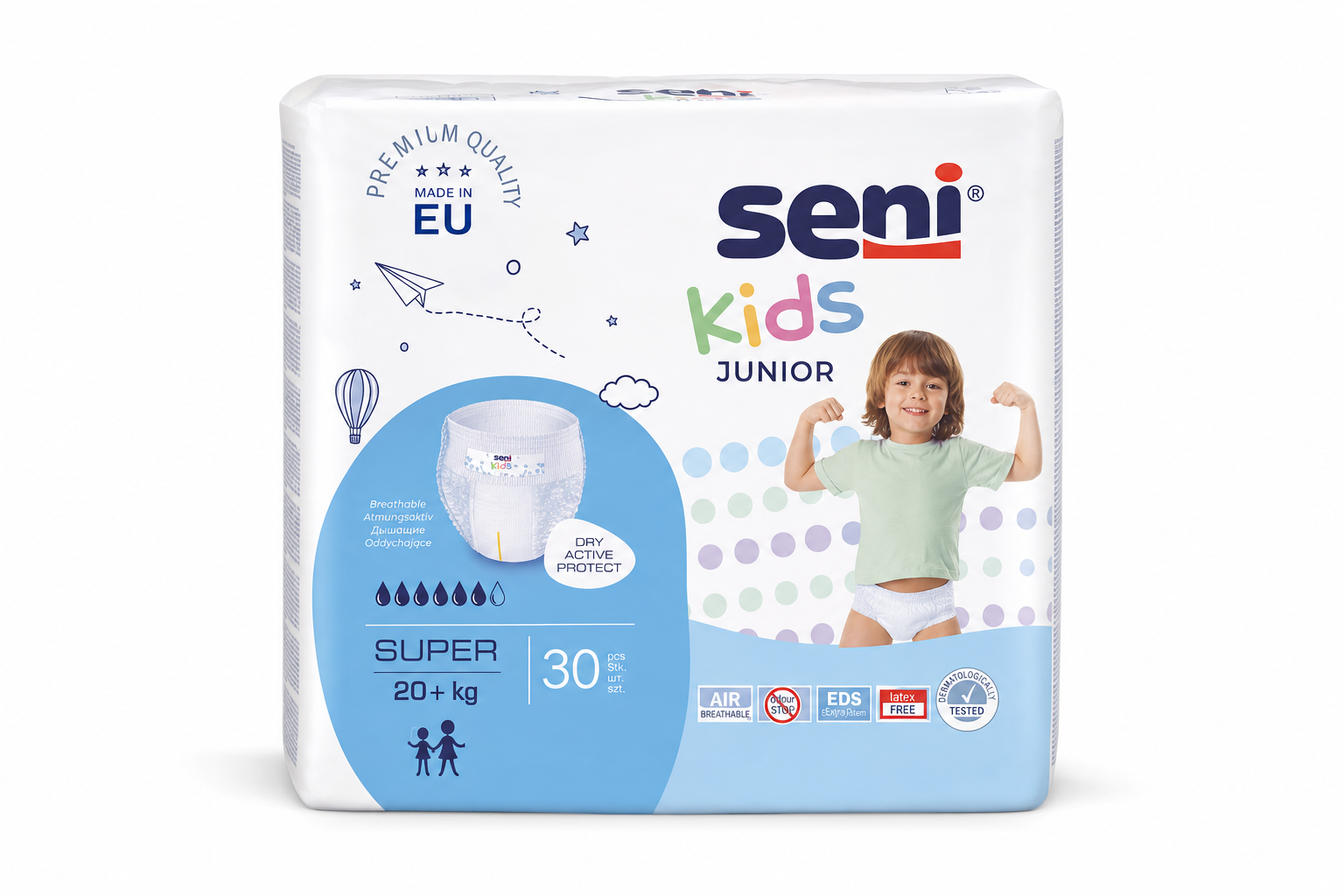 Seni Kids Junior Super plenko.kalhotky 20+kg 30ks