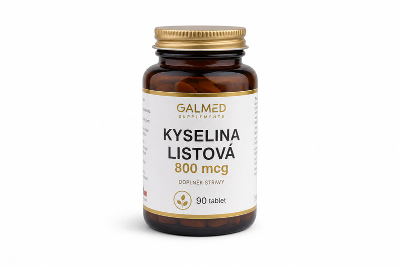 Kyselina listová 800mcg Galmed tbl 90