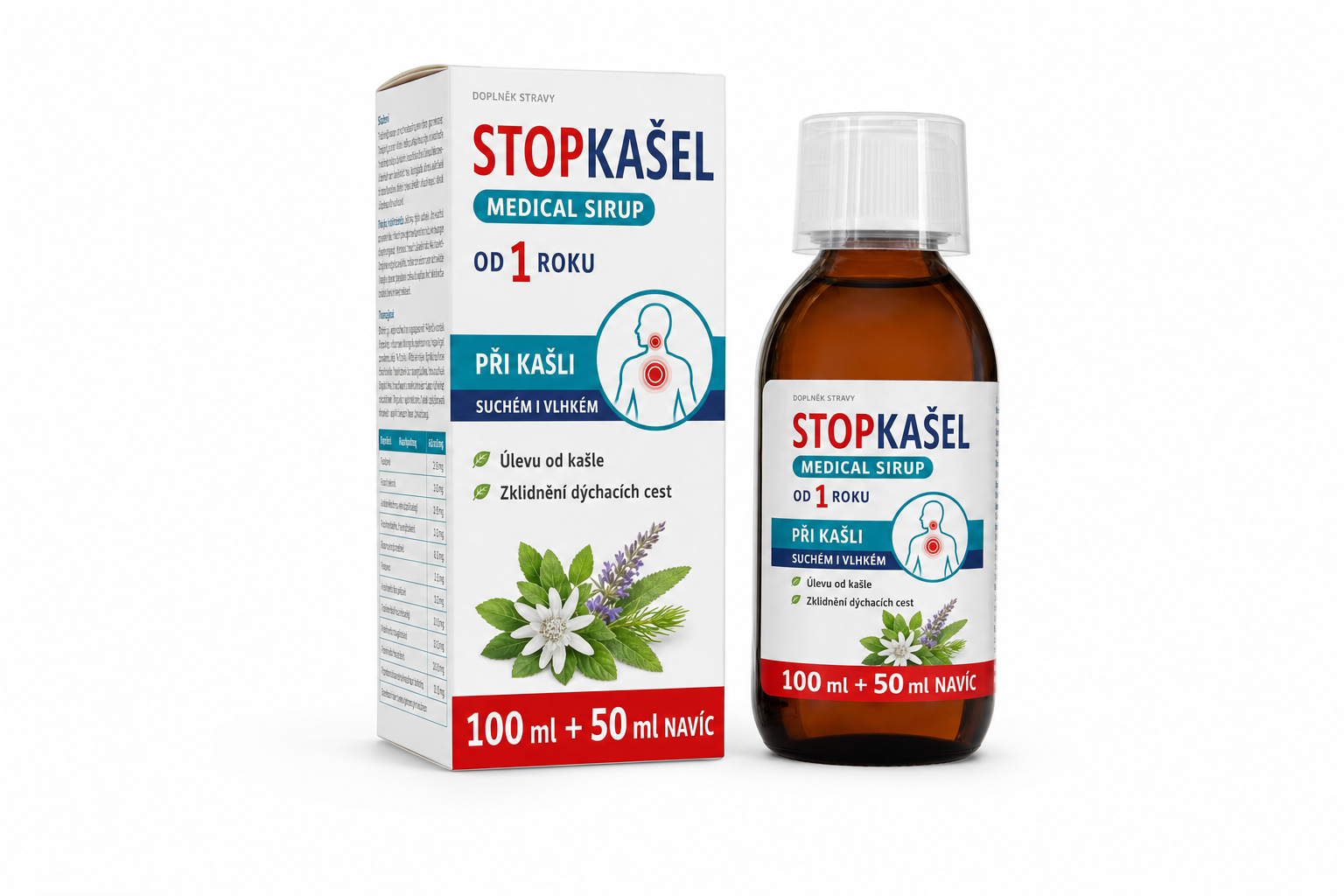 STOPKAŠEL Medical sirup OD 1 ROKU 100+50ml NAVÍC