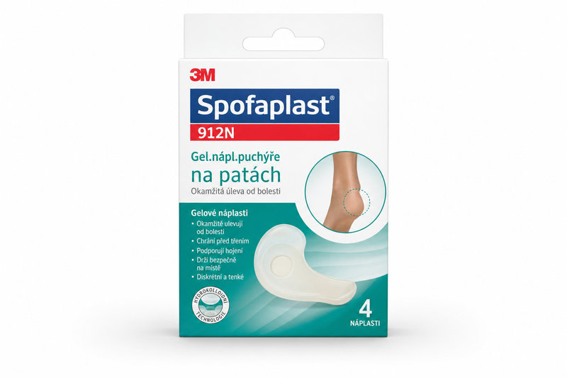 3M Spofaplast 912N Gel.nápl.puchýře na patách 4ks