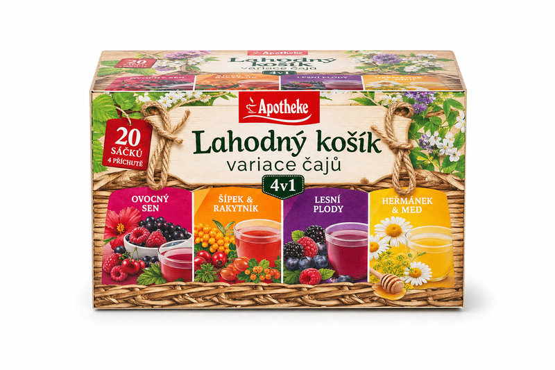 Čaj Apotheke Lahodný košík variace čajů 4v1 20x2g
