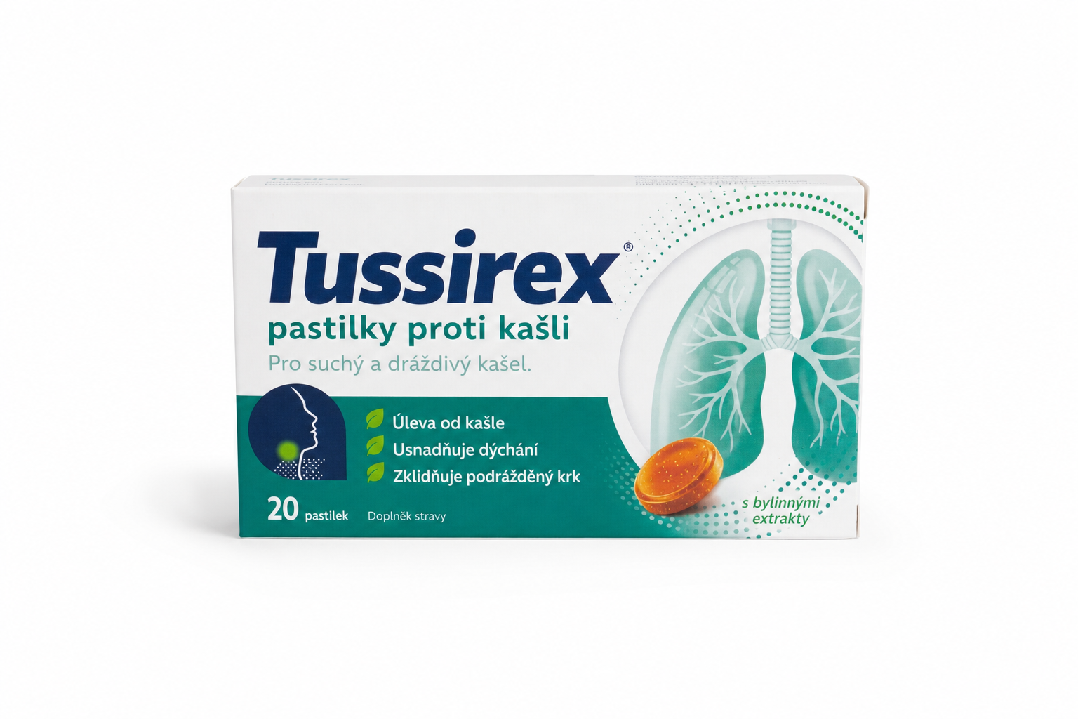 Tussirex pastilky proti kašli past.20