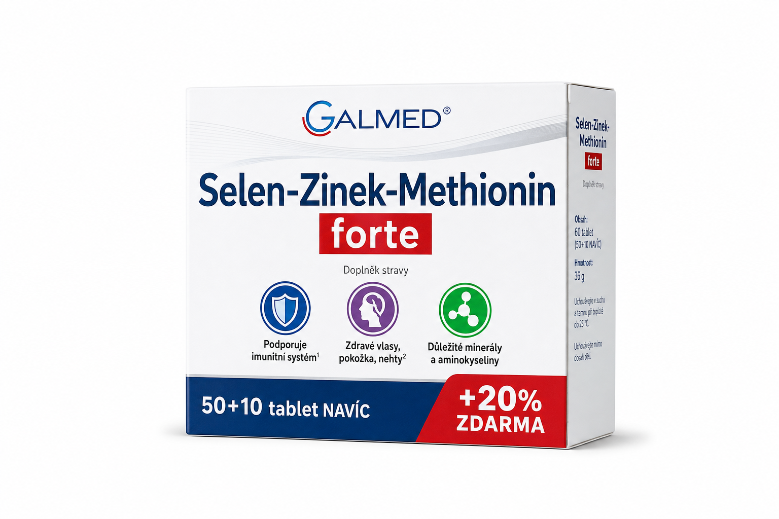 Selen-Zinek-Methionin forte Galmed 50+10 tbl