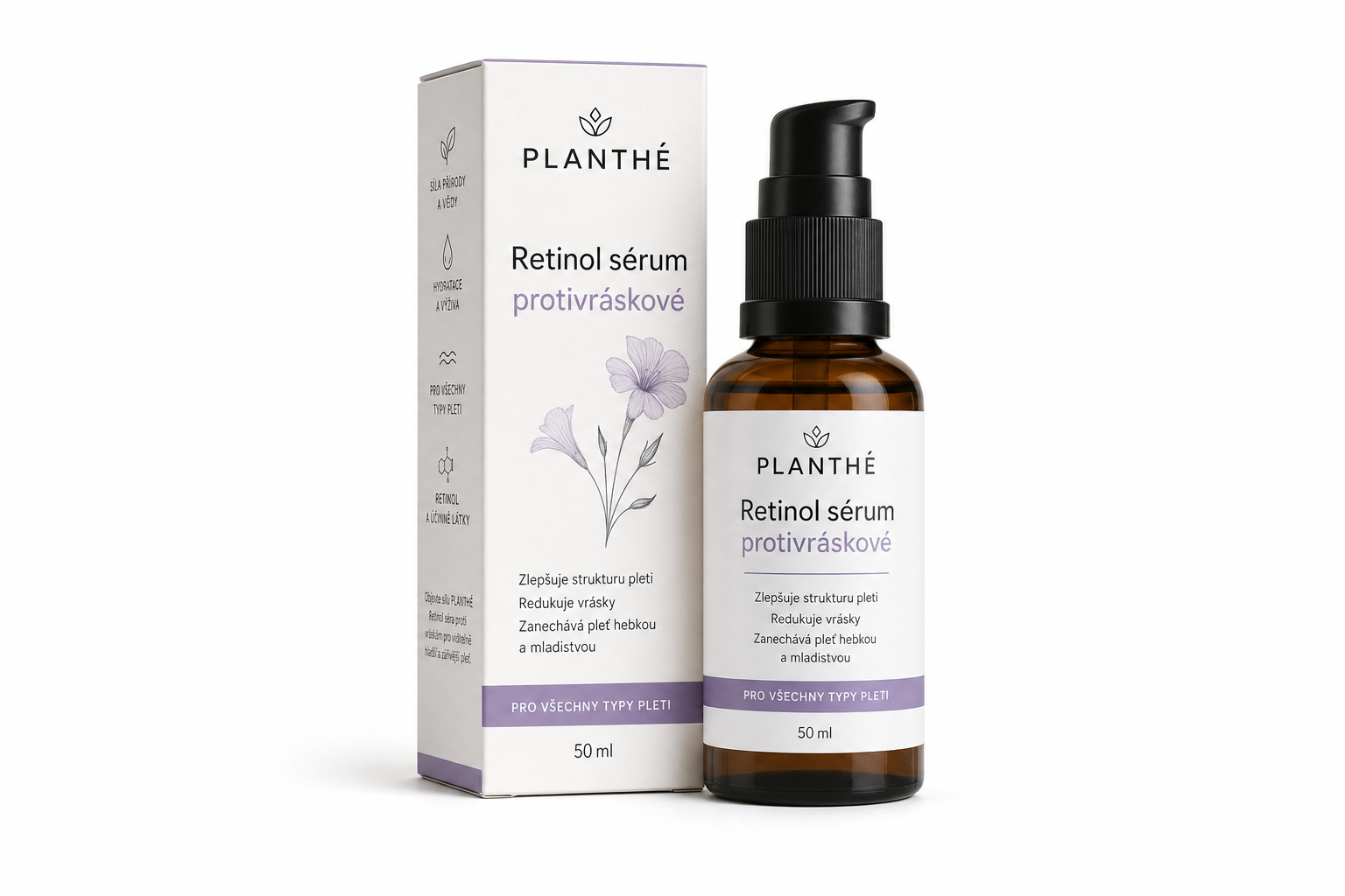 PLANTHÉ Retinol sérum protivráskové 50 ml