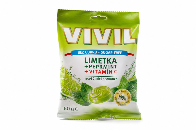 +Bonbony Vivil Limetka+peprm.+vit.C b.c. 60g 2011