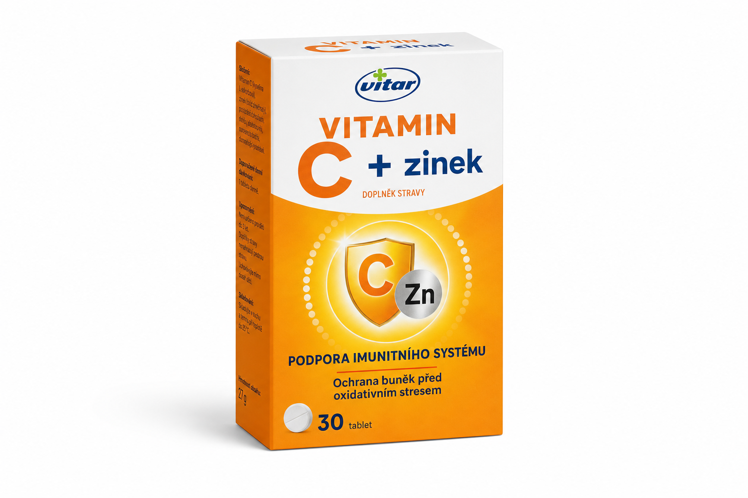 Vitar Vitamin C+zinek tbl.30