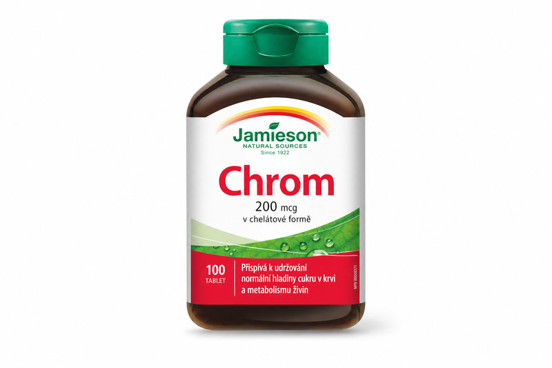 JAMIESON Chrom 200 mcg v chelátové formě tbl.100