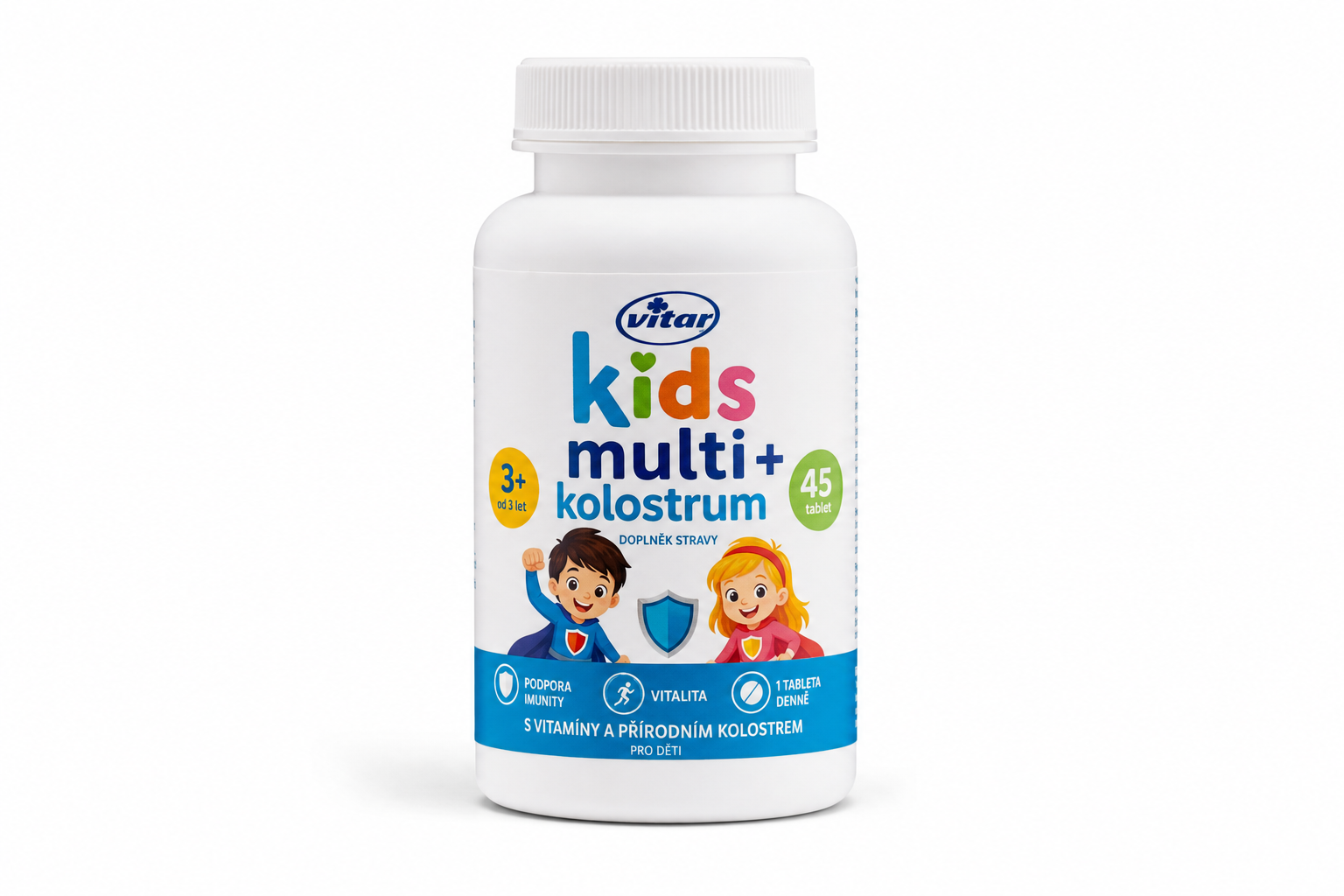 Vitar Kids Multi+kolostrum tbl.45