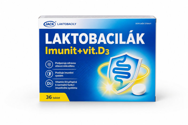 Laktobacily JACK LAKTOBACILÁK Imunit+vit.D3 tbl.36