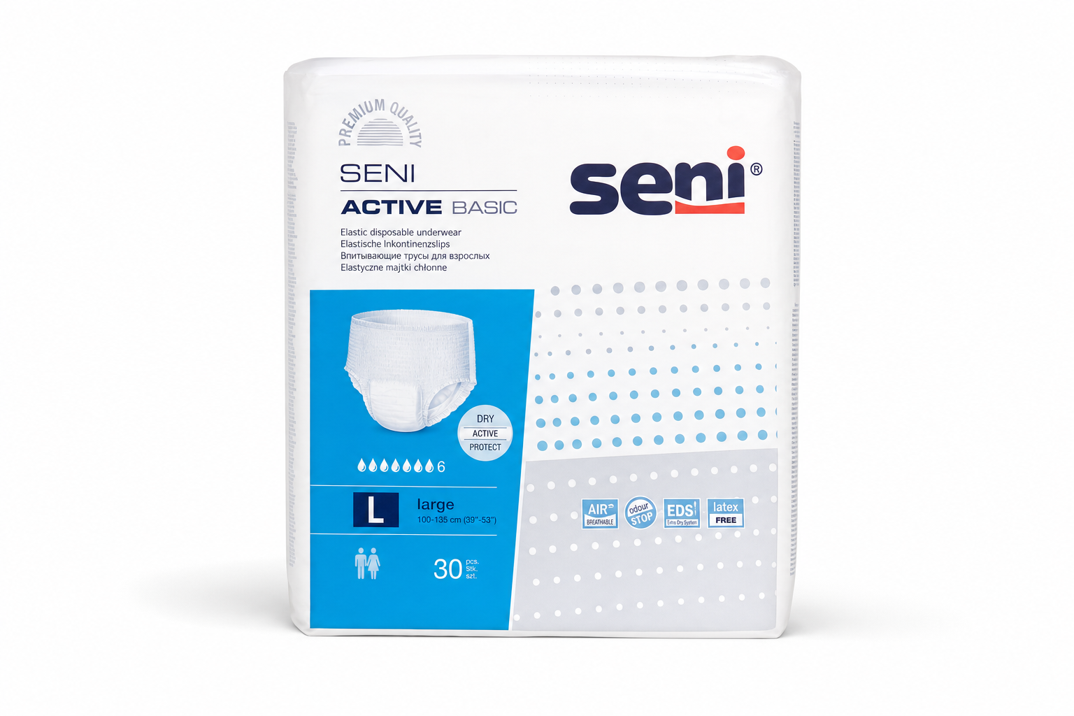 Seni Active Basic Large ink.plen.kalhotky 30ks