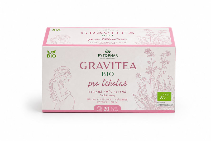 Čaj byl.GRAVITEA BIO pro těhotné 20x1.5g Fytophar.