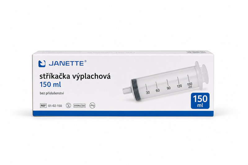 JANETTE stříkačka výplachová bez přísluš. 150ml