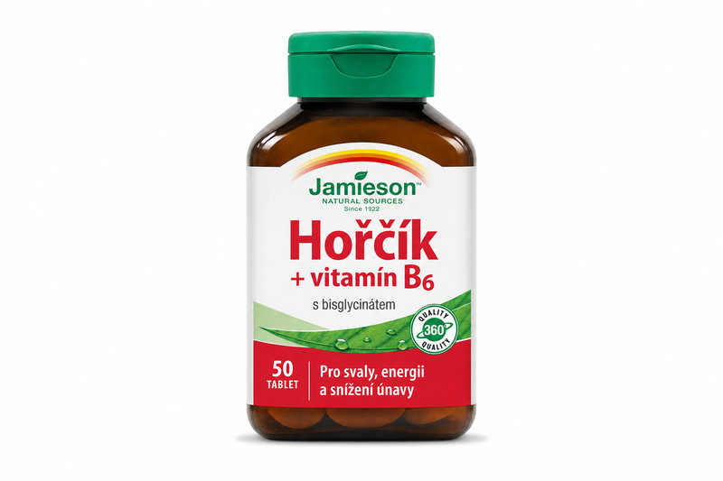 JAMIESON Hořčík+vitamín B6 s bisglycinátem tbl.50
