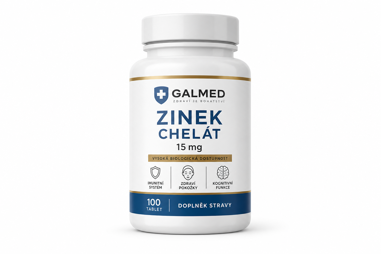 Zinek chelát 15mg Galmed tbl 100