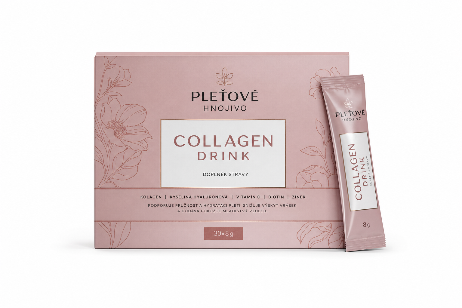 Pleťové hnojivo collagen drink 30x8g