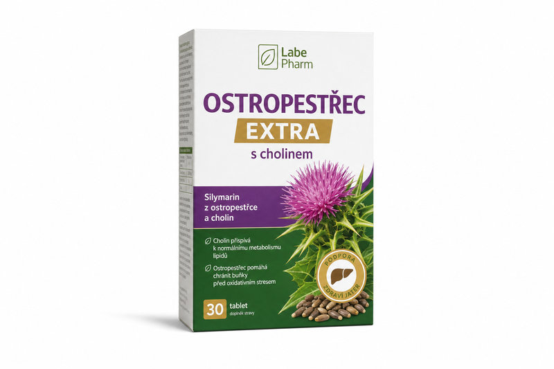 Labe Pharm Ostropestřec EXTRA s cholinem tob.30