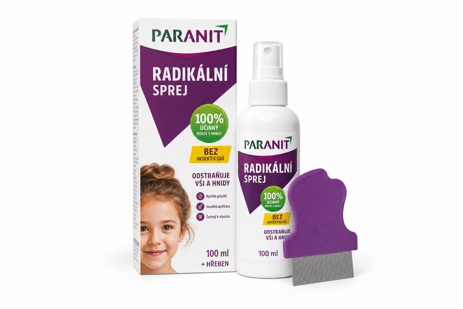 Paranit Radikální Sprej 100 ml + hřeben