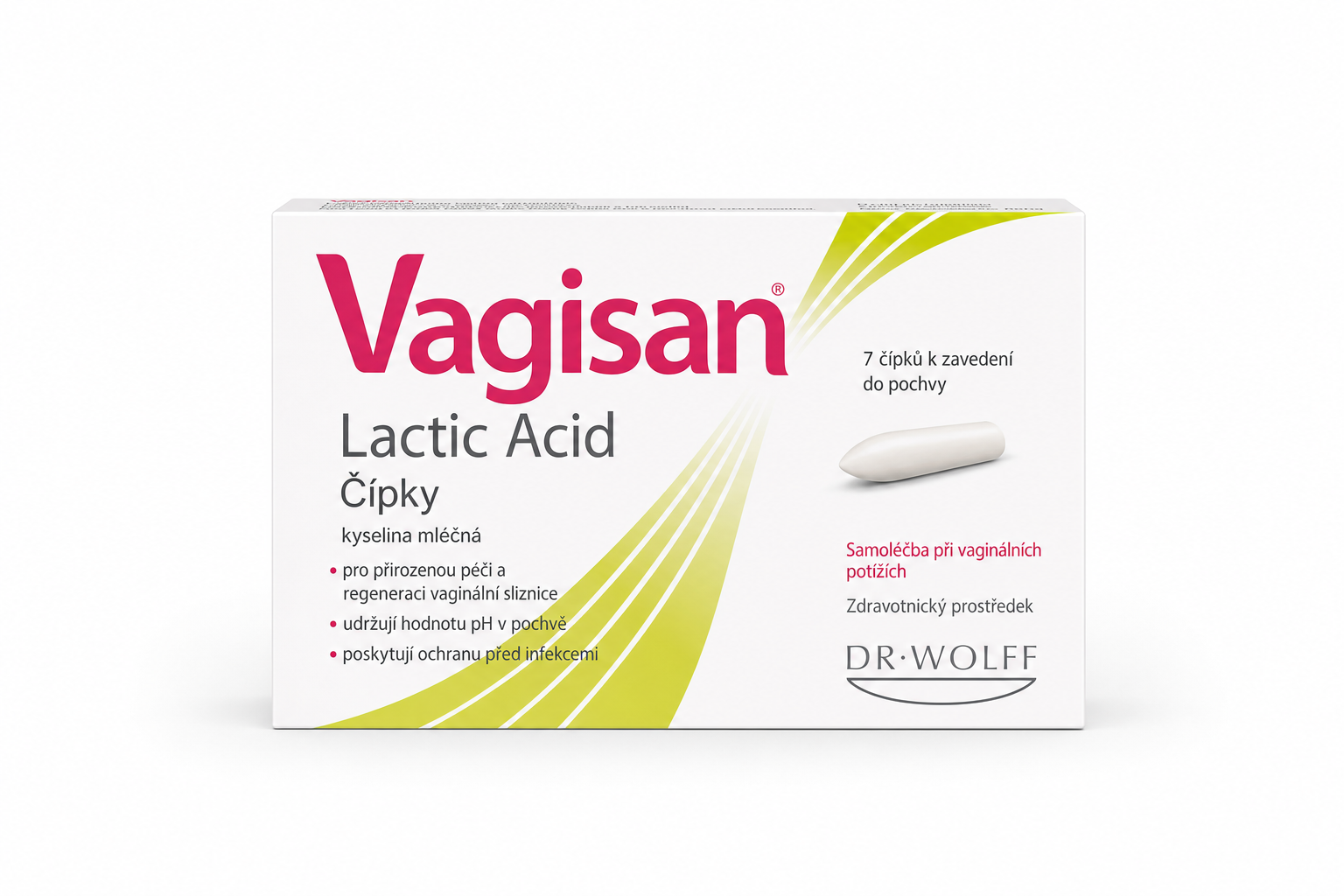 Vagisan Lactic Acid 7 čípků