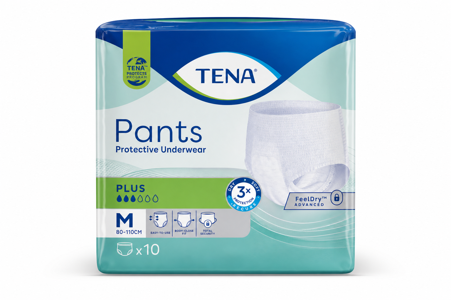 Tena plen.kalh. Pants Plus Medium 10ks 777959