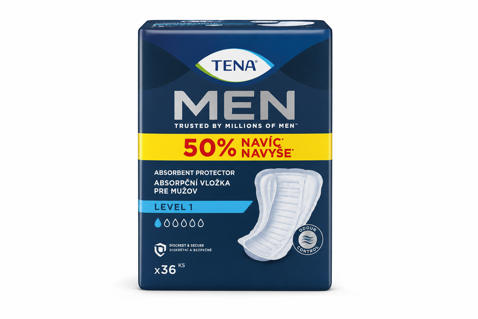 TENA vložky for Men Level 1 50% navíc 750709 36ks
