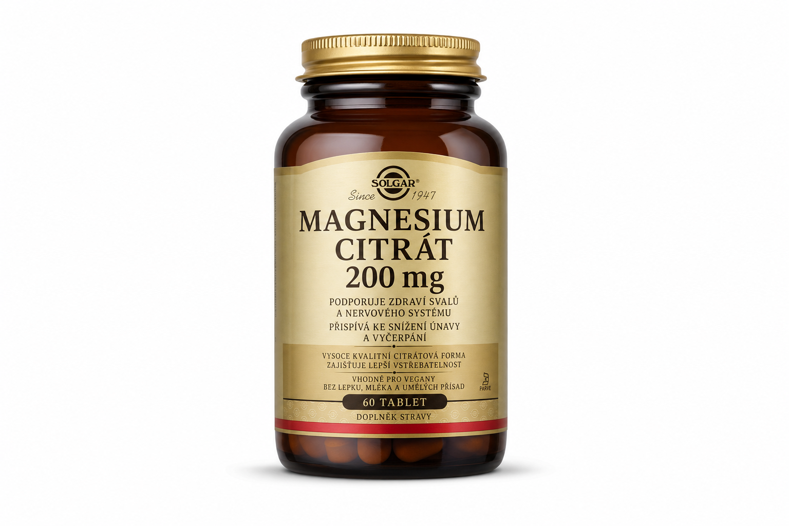 Solgar Magnesium Citrát 200 mg tbl.60.