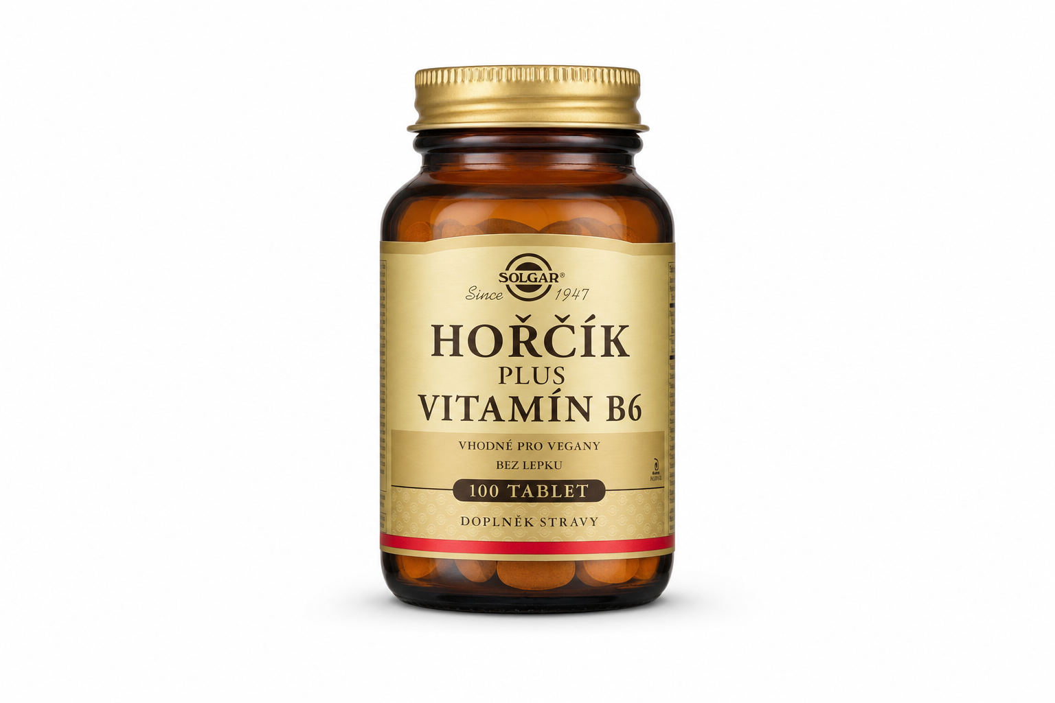 Solgar Hořčík plus vitamín B6 tbl.100.