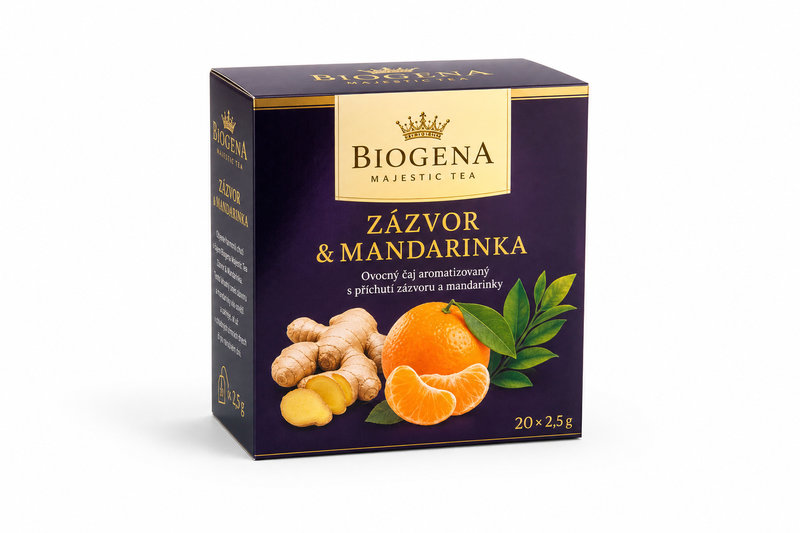Čaj Biogena Majestic Tea Zázvor&Mandarinka 20x2.5g
