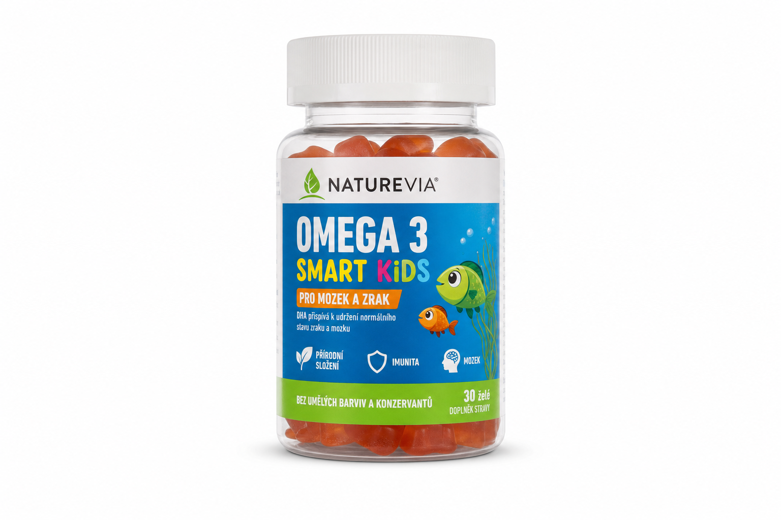 Naturevia Omega 3 Smart Kids 30 želé