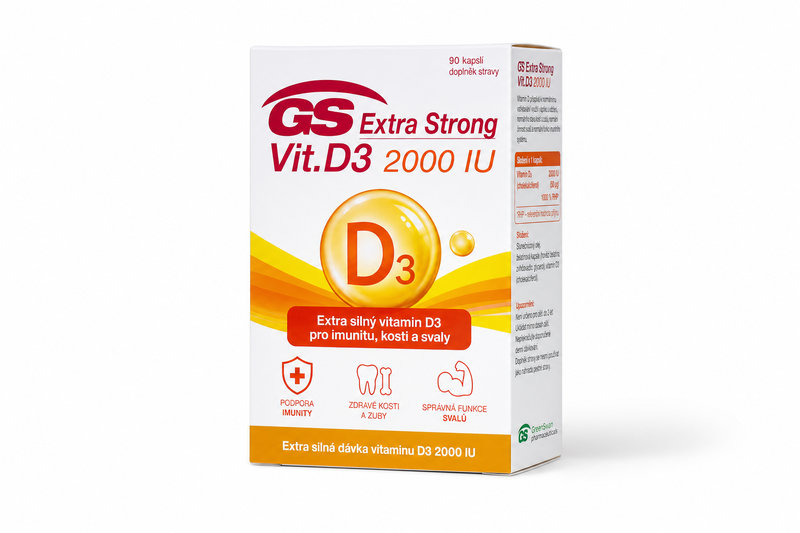 GS Extra Strong Vit.D3 2000 IU cps. 90
