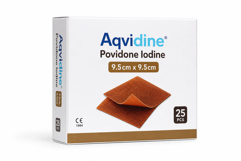 Aqvidine Povidone Iodine 9.5 x 9.5 cm 25ks