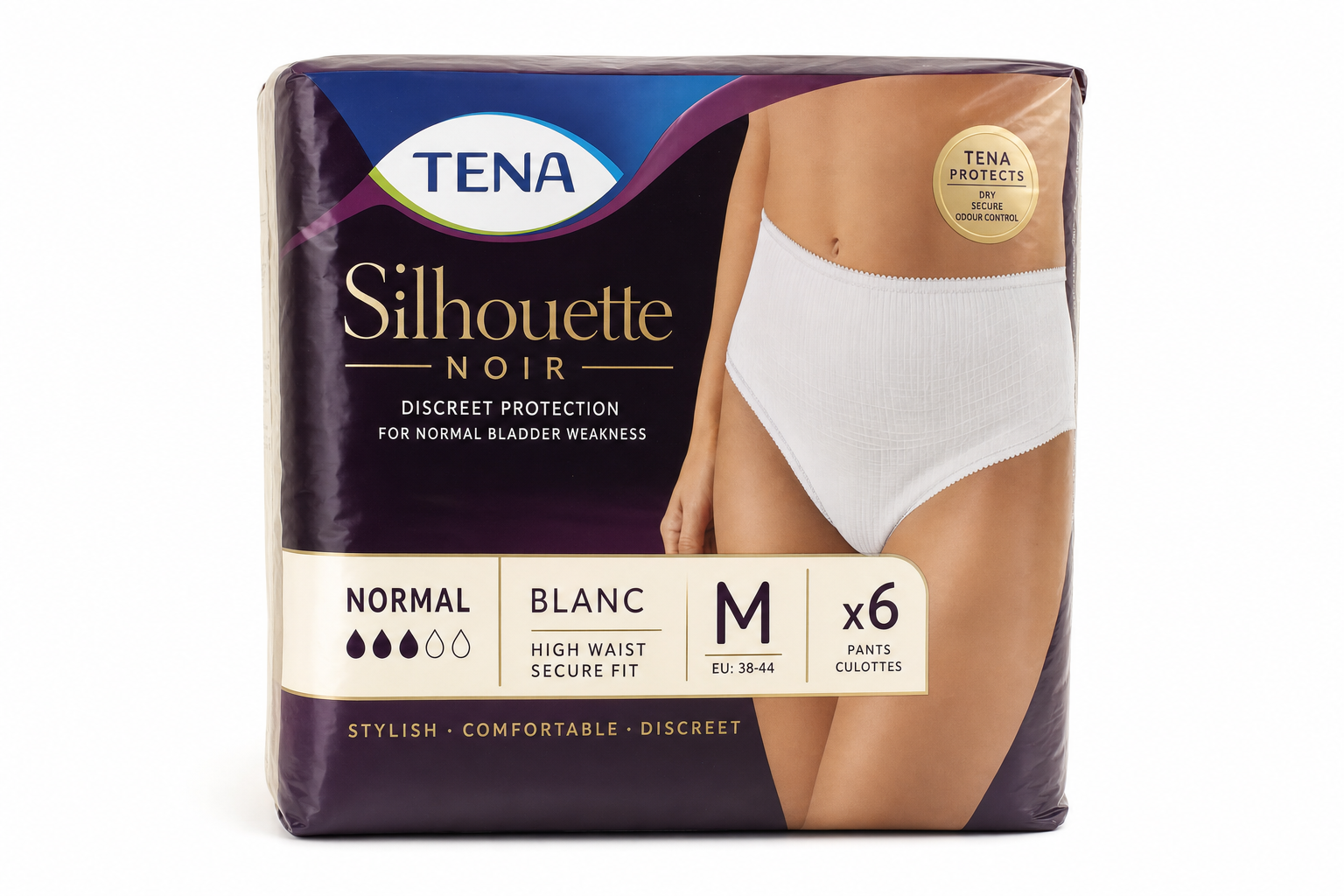 Tena navl.kalh.Silhouette Normal Blanc M 6ks