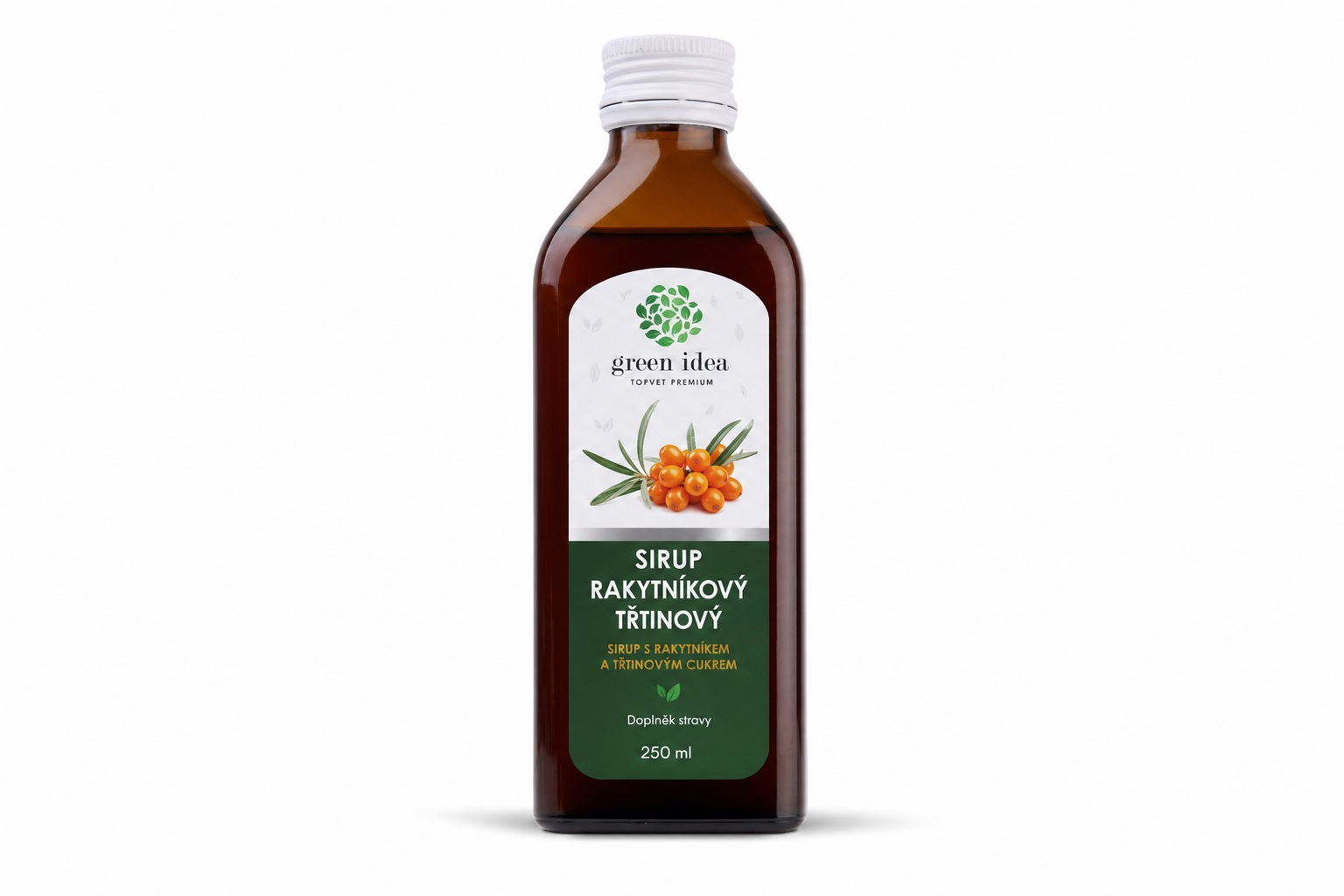 Sirup rakytníkový třtinový 250ml Green idea